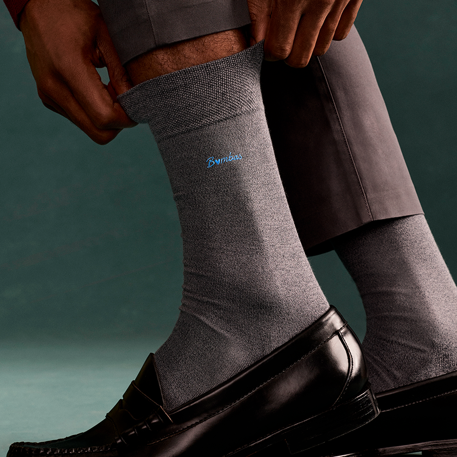 Dress Calf Socks - washed black [LIFESTYLE] [10079]