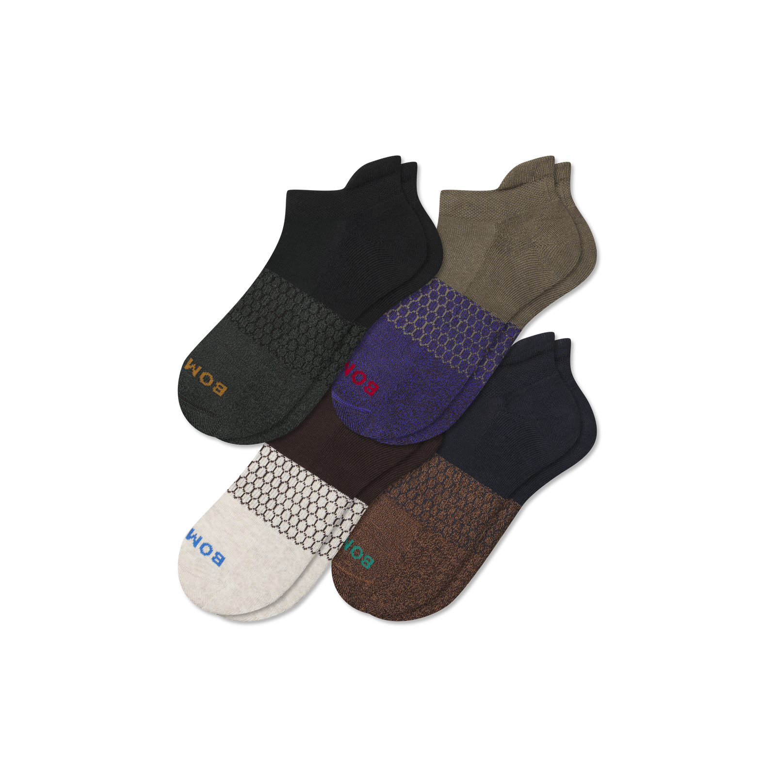 Men's Marl Ankle Sock 4-Pack - espresso navy mix L [10173]