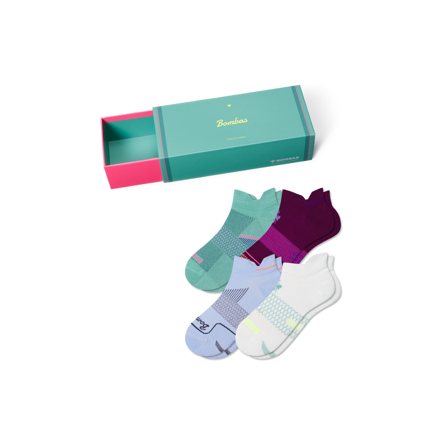 Women’s Sport Variety Sock 4-Pack Gift Box - Easy Wrap