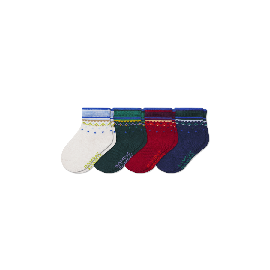 Toddler Lightweight Calf Sock 4-Pack - Run Office Move