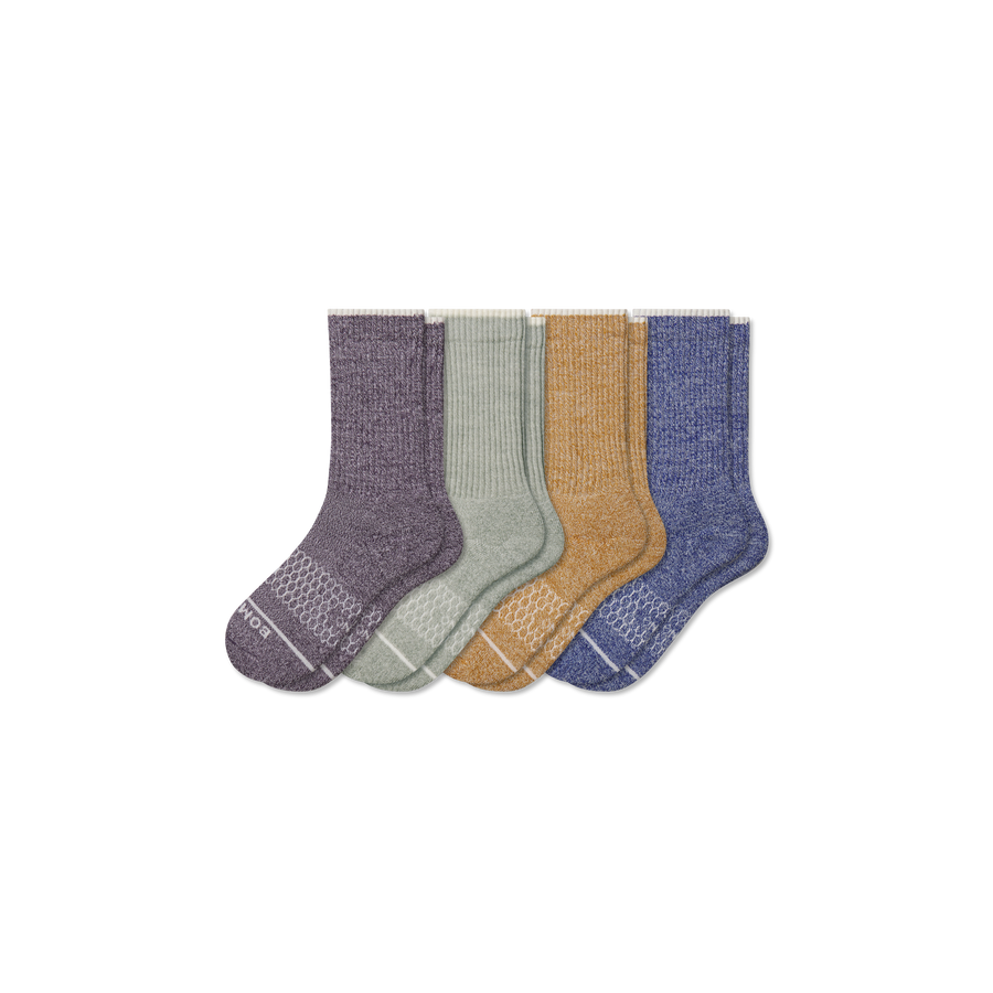 Youth Merino Wool Blend Calf Sock 4-Pack - Summit Fit