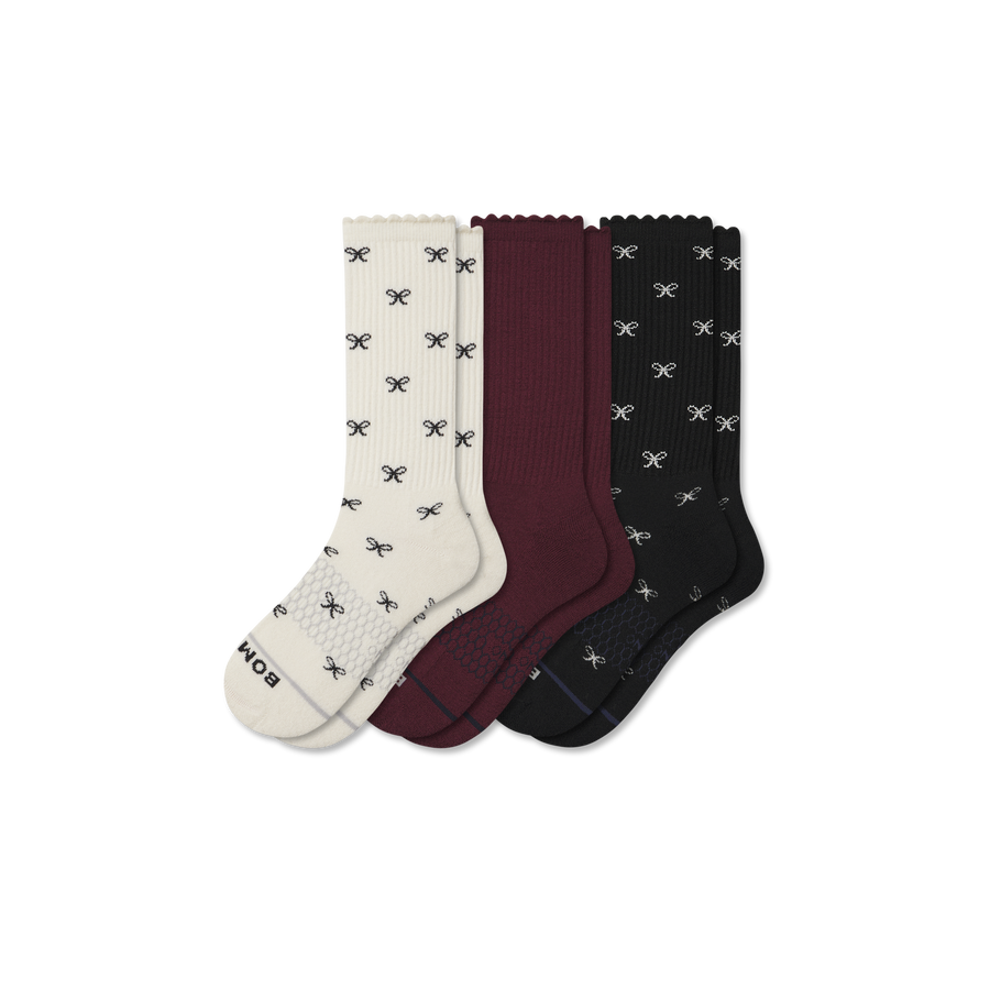 Women's Merino Wool Blend Calf Sock 3-Pack - Studio Rotation