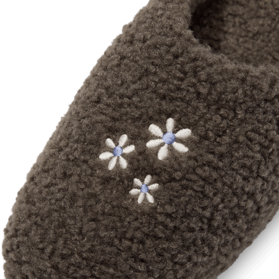 Women's Sunday Mule Slipper - Mushroom Grey Detail [10331]