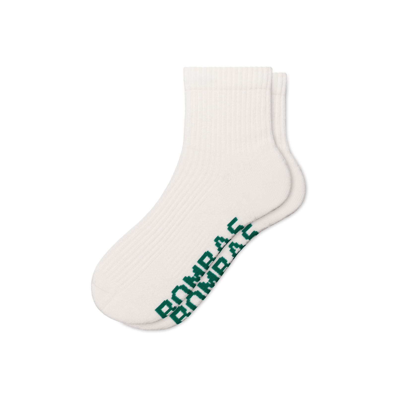 Summer Slub Quarter Socks - Soft White L [10393]