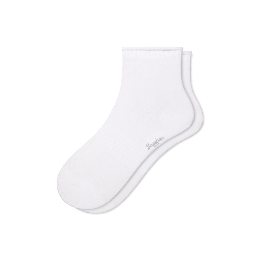 Women’s Roll Top Quarter Socks - Weekend No Show Step