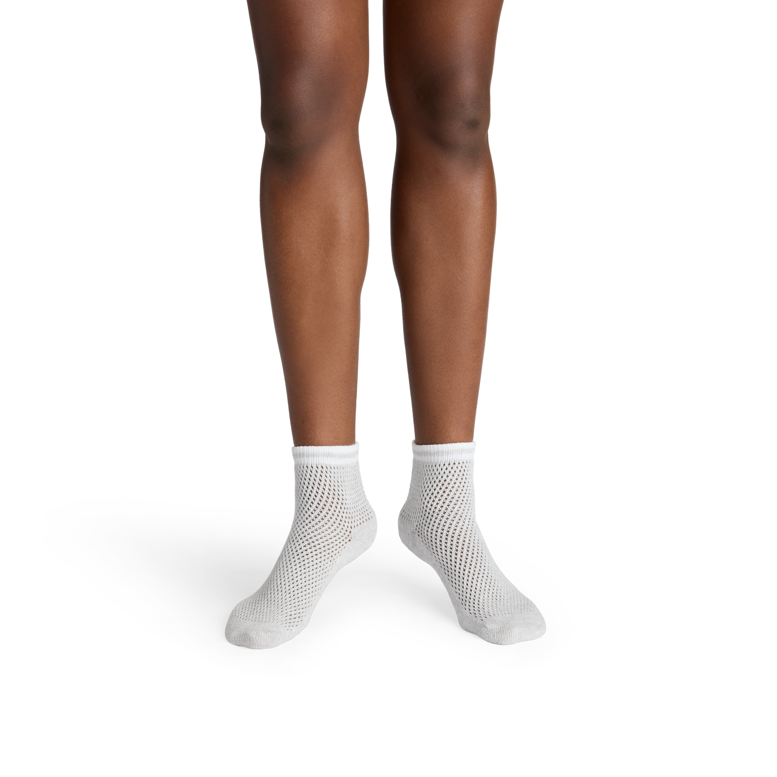 Open Knit Quarter Socks - Varsity Grey WO1 [10428]