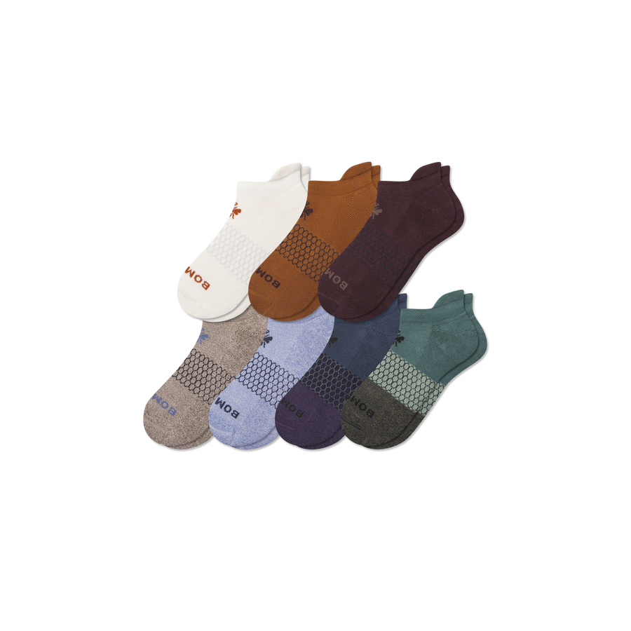 Men's Week of Bombas Ankle Sock 7-Pack - Cushion Hike Comfort