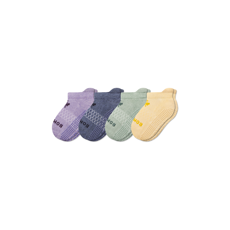 Junior Marl Gripper Ankle Sock 4-Pack - Smooth Studio Fit