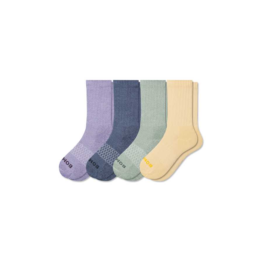 Youth Marl Calf Sock 4-Pack - Run Home Fit