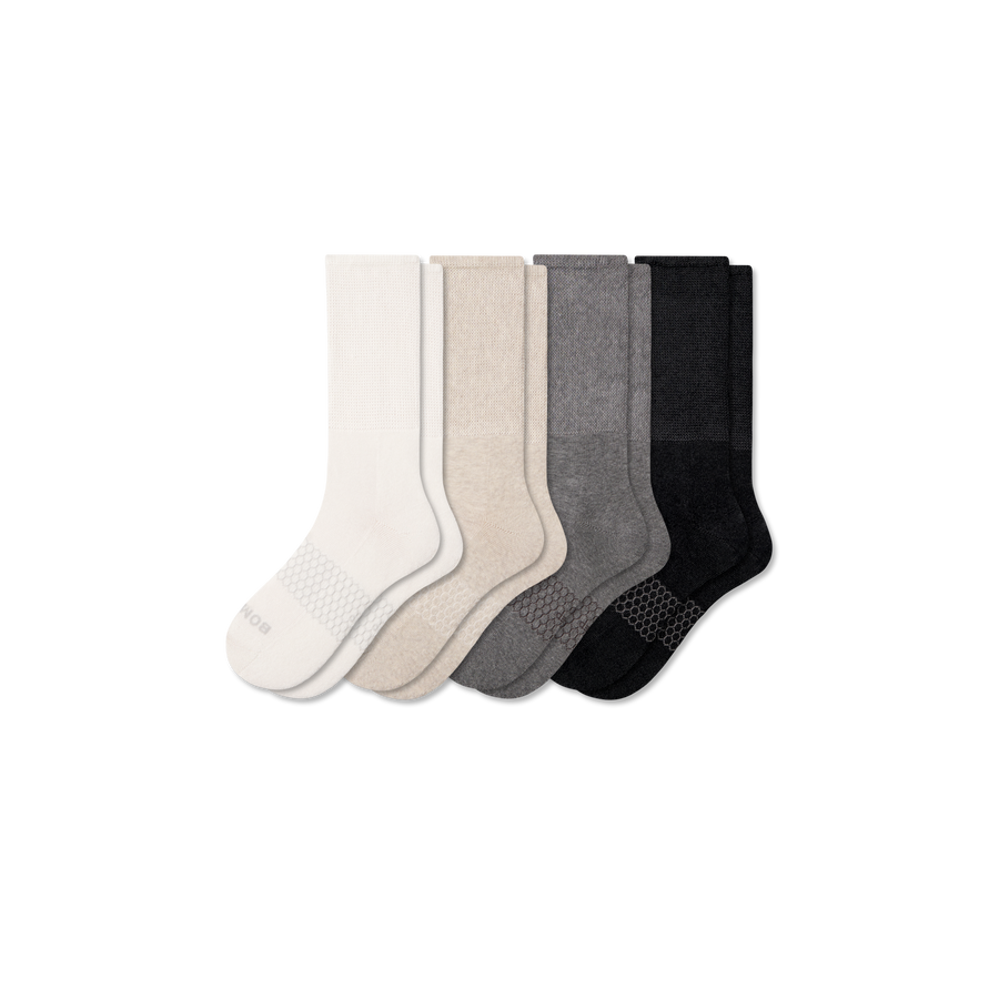 Men's Wide Calf Sock 4-Pack - Studio Travel Pair