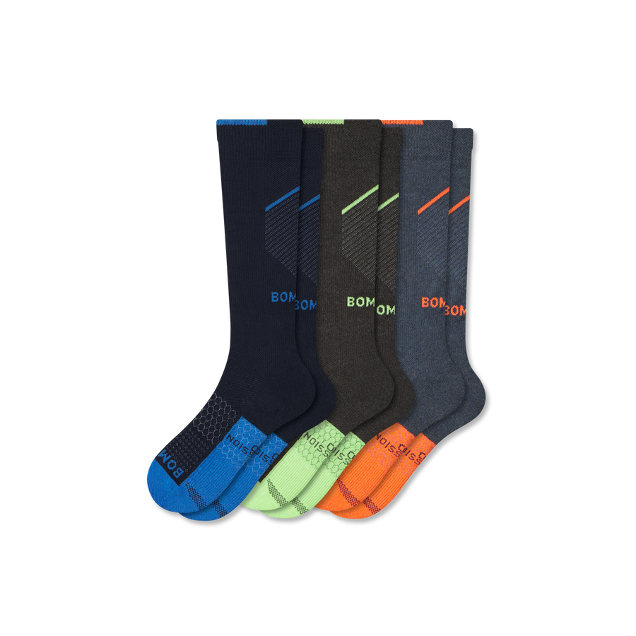 Men's Performance Compression Knee High Sock 3-Pack (20-30mmHg) - Performance Training Fit