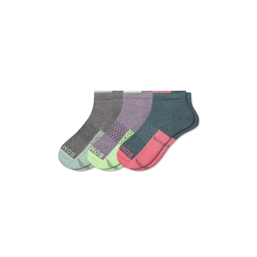 Women's Performance Compression Ankle Sock 3-Pack - Endurance Court Support