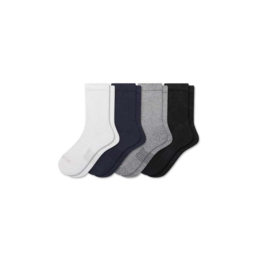 Men's Modern Rib Half Calf Sock 4-Pack - Trail Low Cut Move