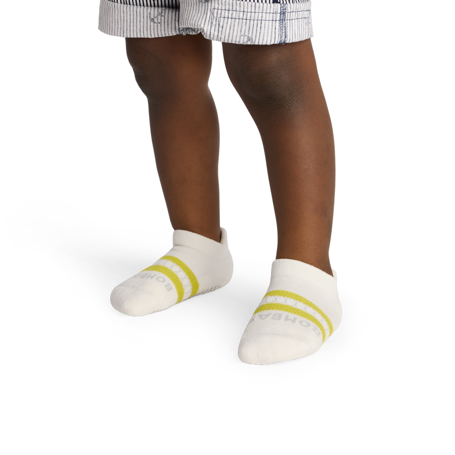 Toddler Solids Gripper Ankle Sock 4-Pack - Breathable Trail Cushion