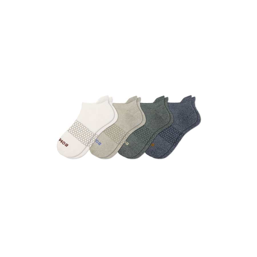 Men's Solids Ankle Sock 4-Pack - Smooth Lounge Cushion