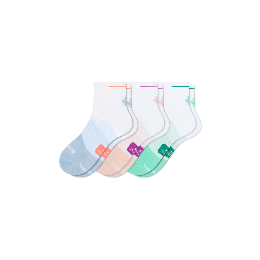 Women's Run Quarter Sock 3-Pack - Steady Rotation