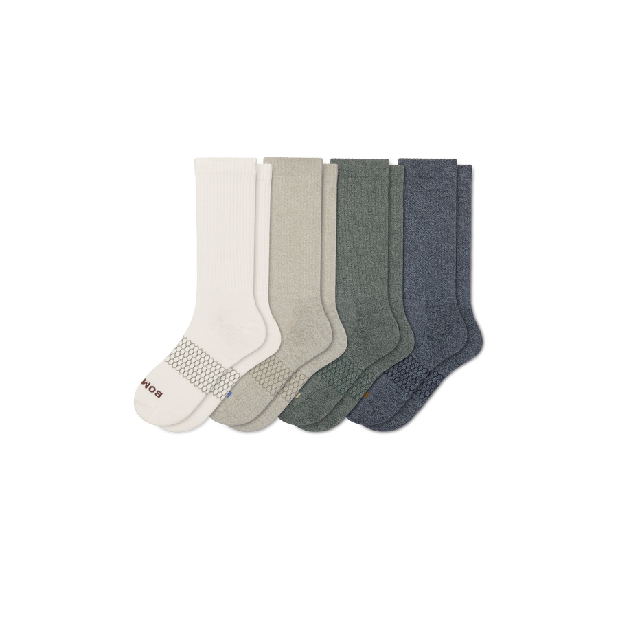 Men's Marl Calf Sock 4-Pack - Studio Travel Support