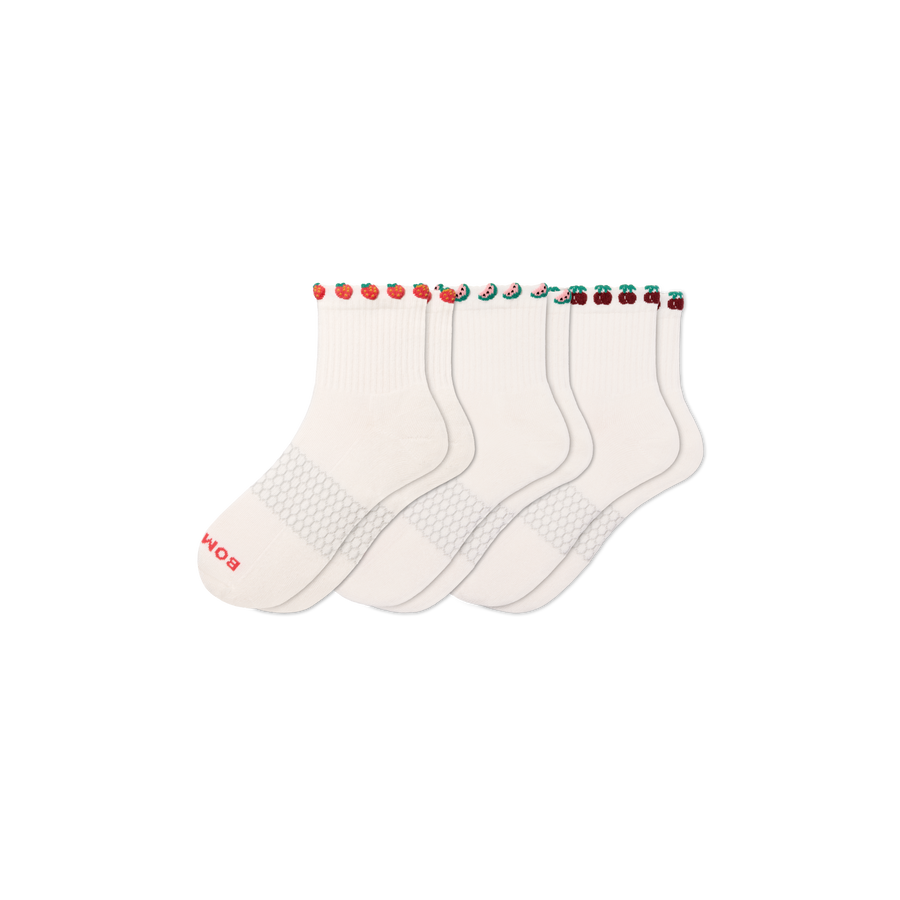 Women's Farmer's Market Quarter Sock 3-Pack - Daily Recovery Step