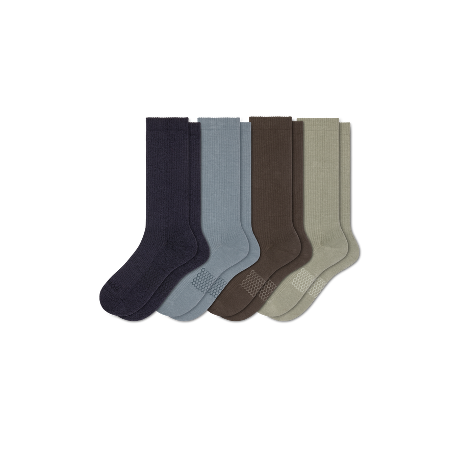 Men's Modern Rib Calf Sock 4-Pack - Modern Run Support