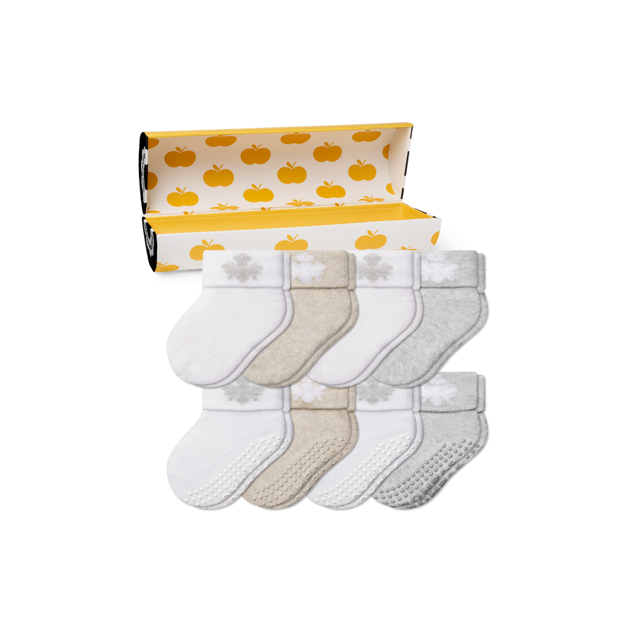 Baby's First Year Sock 8-Pack Gift Box - Travel Weekend Choice