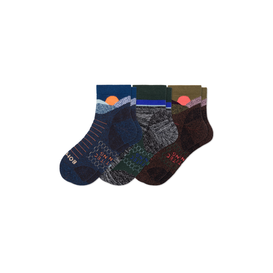 Women's Hiking Quarter Sock 3-Pack - Run Office Rotation