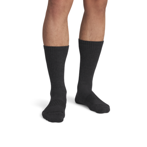 Marl Calf Socks - Black / Washed Black MO1 [3129]