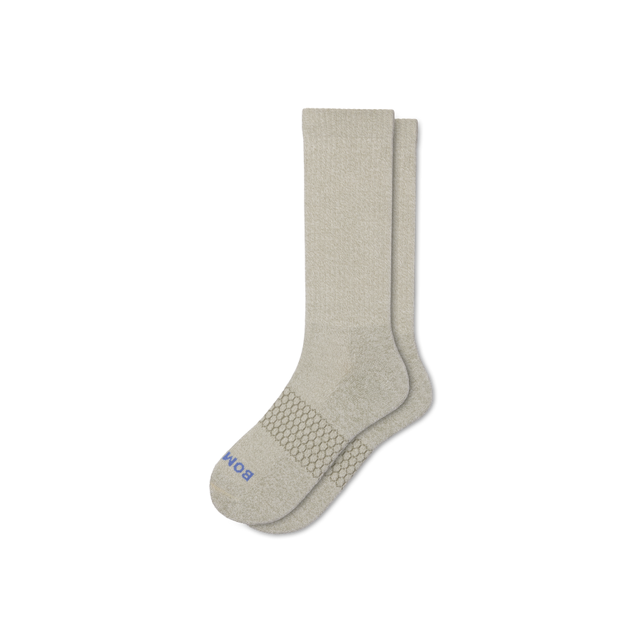 Men's Marl Calf Socks - Comfort Travel Step