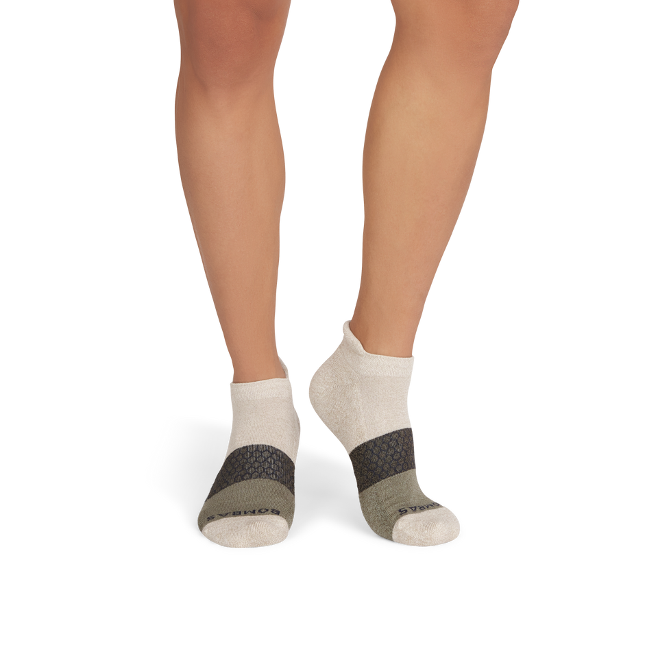 Tri-Block Ankle Sock - washed taupe MO1 [3628]