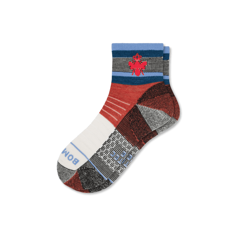 Cotopaxi x Bombas Merino Wool Blend Hiking Quarter Socks - Fresh School Fit
