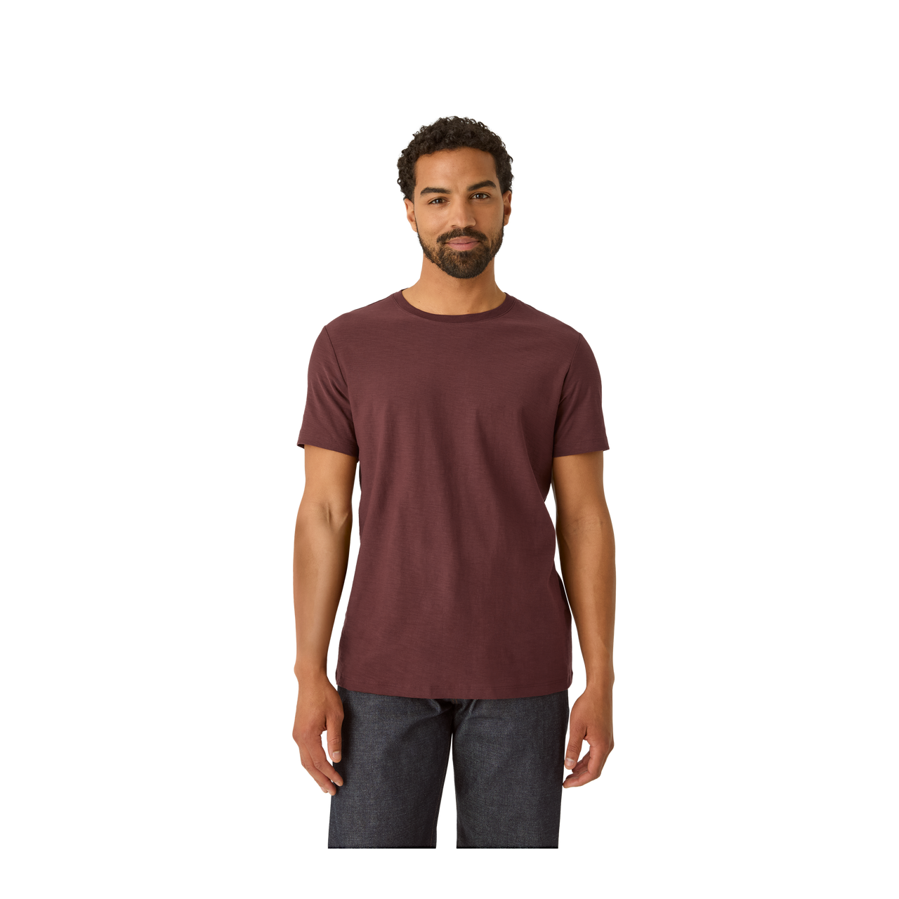 Air Slub Crew Neck T-Shirt - Dark Cocoa MO1 [5593]