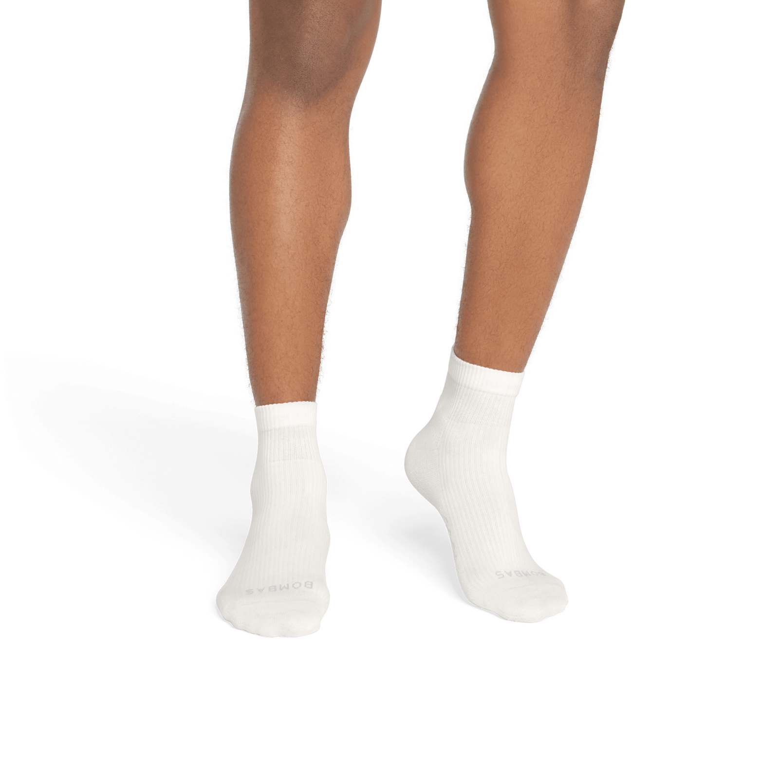 Modern Rib Quarter Socks - Soft White - MO1 [5702]