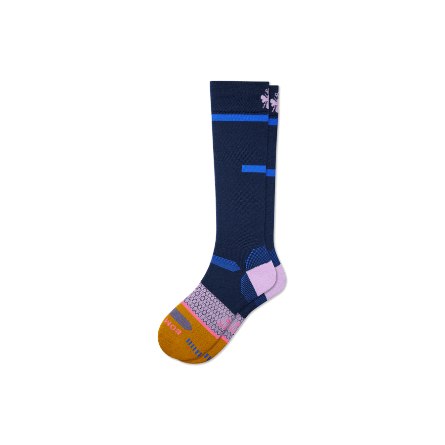 Men's Zero-Cushion Merino Wool Blend Ski & Snowboard Socks - Fresh Hike Step