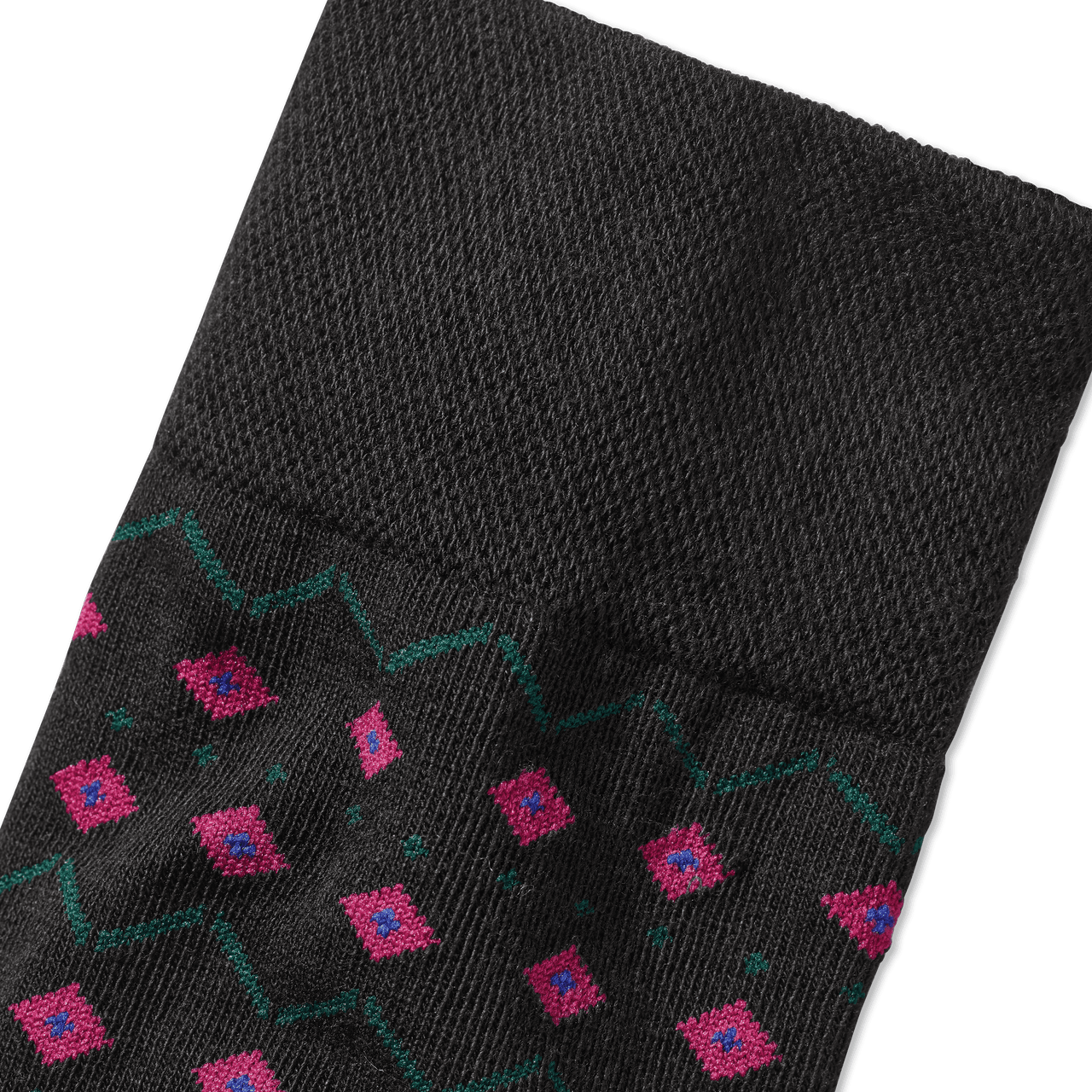 Youth Dress Micro Fair Isle Calf Black Detail