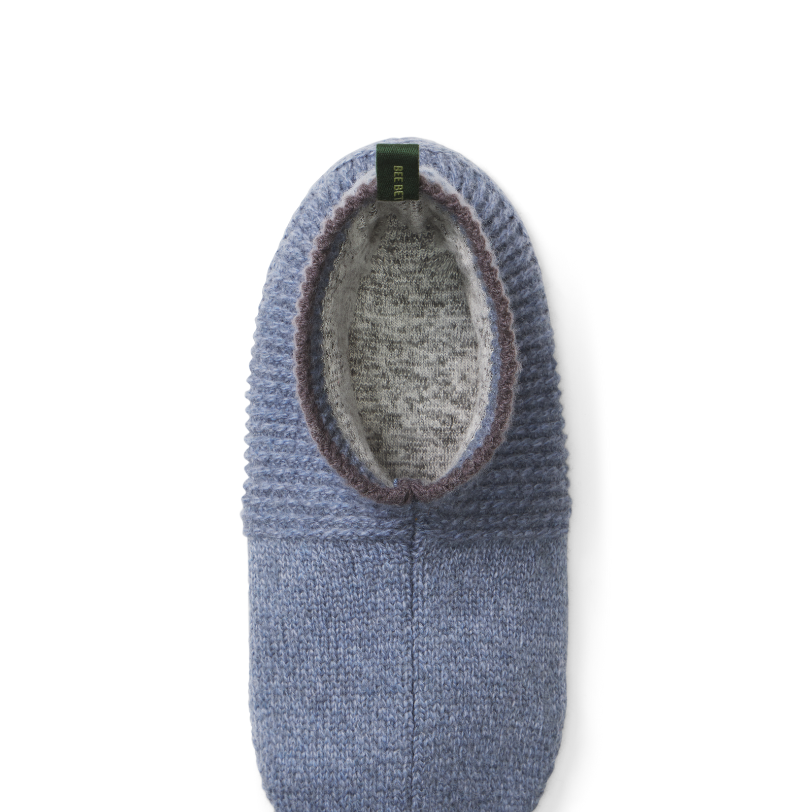 Adult Marl Gripper Slipper - Blue Smoke Detail 2 [7069]