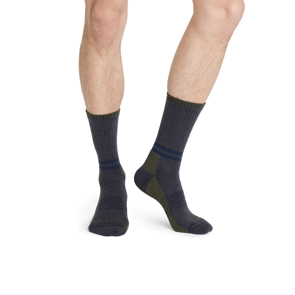 Stripes Calf Socks Black MO2