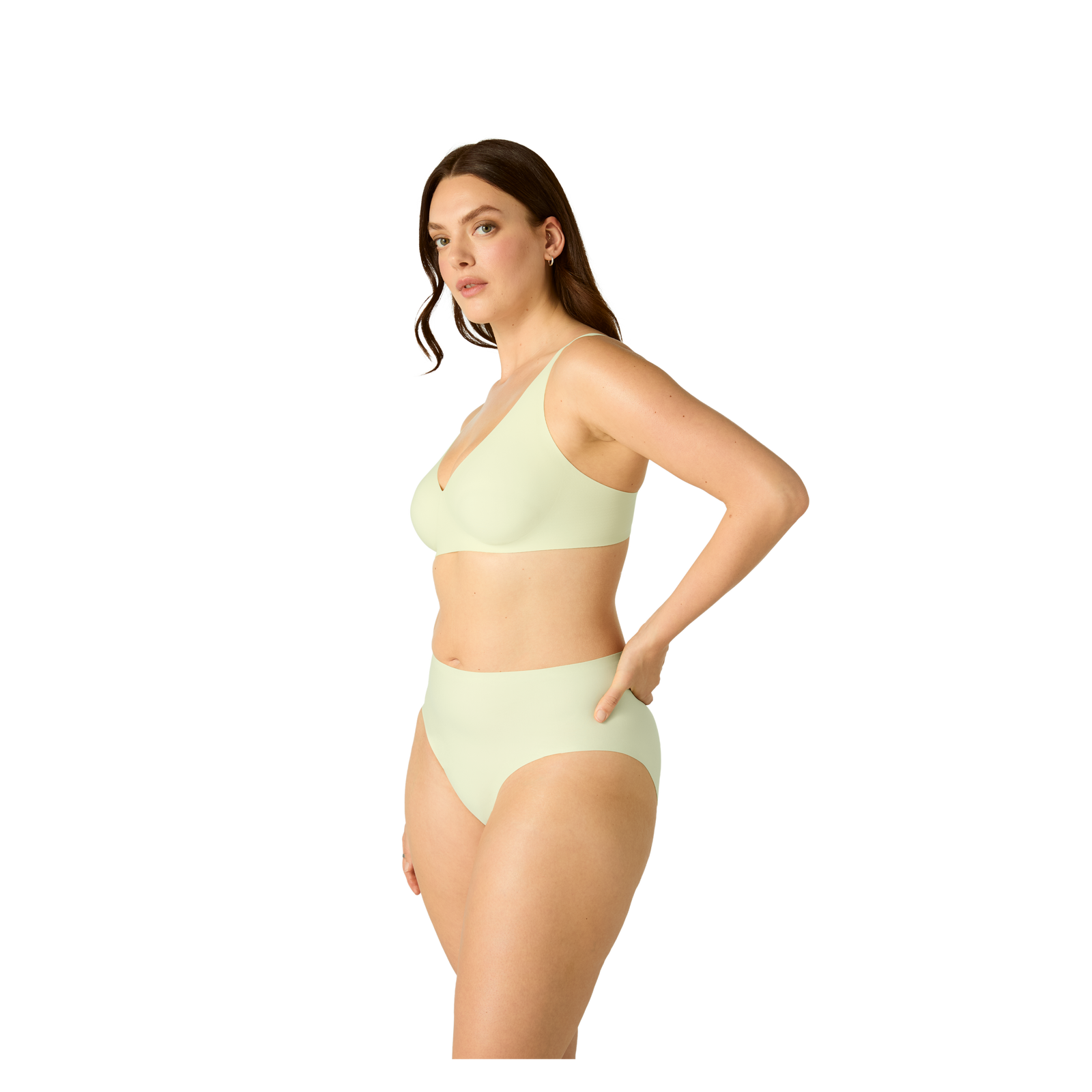 Women's No Show High Rise Brief - Light Meringue WO3 [7196]