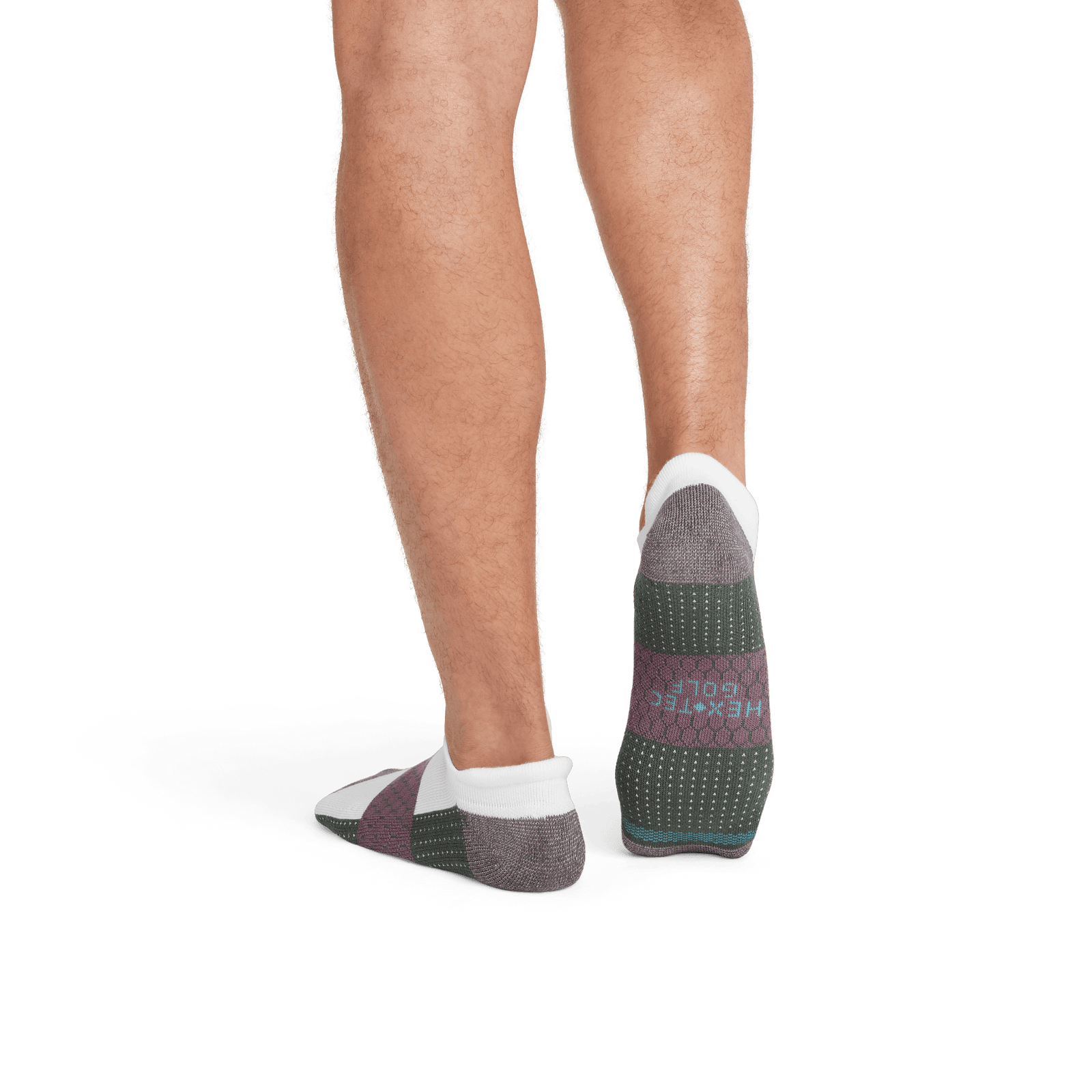Golf Ankle Socks White Steel Purple MO2