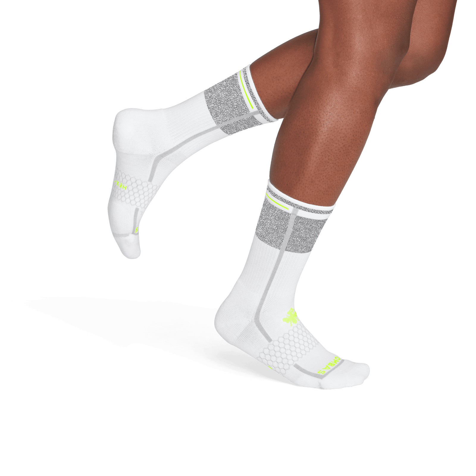 Reflective All Purpose Calf Socks white-WO-4-transparent