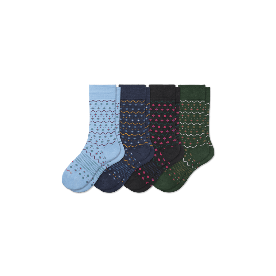 Youth Dress Calf Sock 4-Pack - Fresh Trail Fit