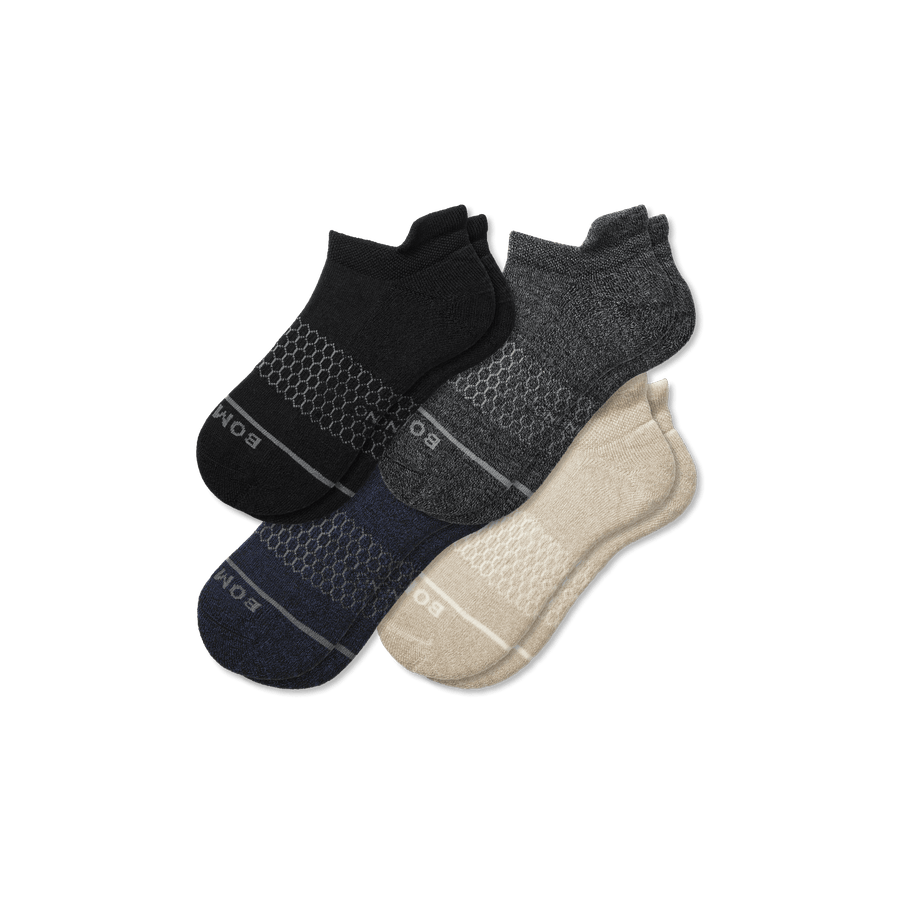 Men's Merino Wool Blend Ankle Sock 4-Pack - Outdoor Office Rotation