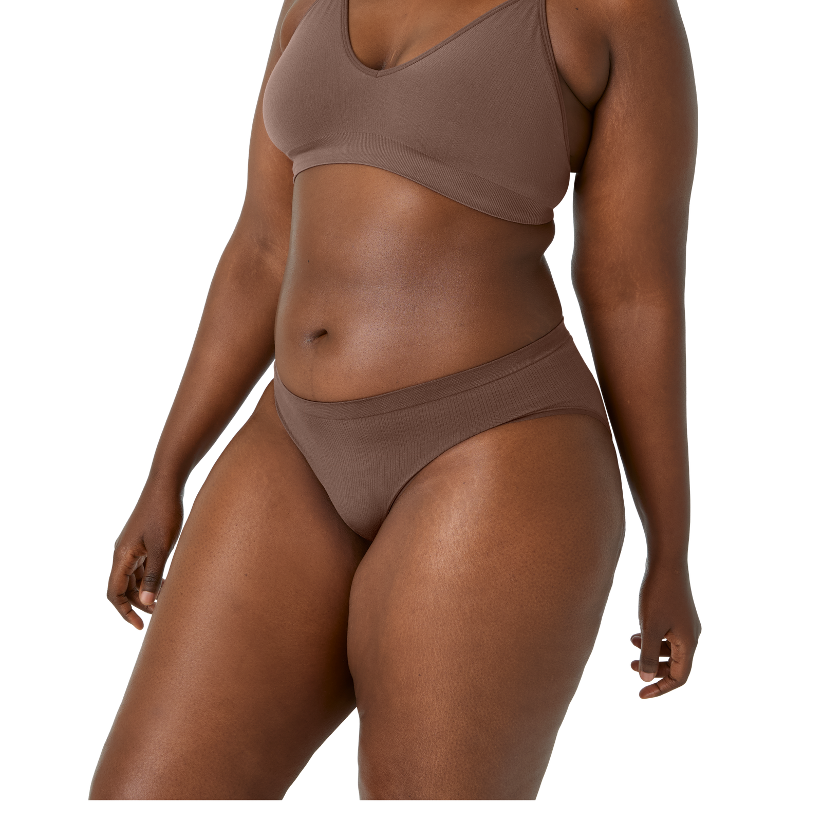 Ribbed Seamless Brief - Hickory WO2 [7716]