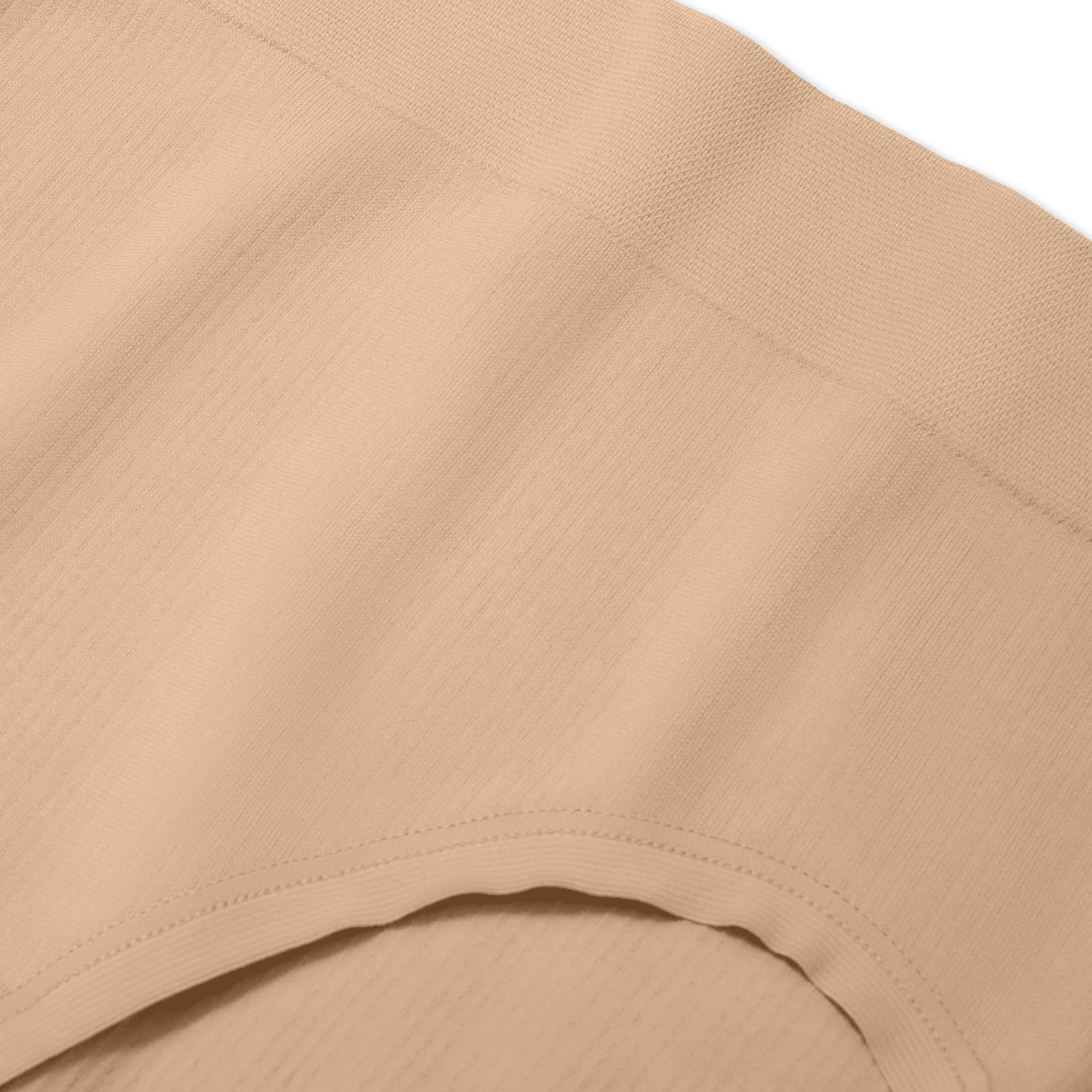 Women's Ribbed Seamless High Rise Brief - Sandcastle Detail [7718]