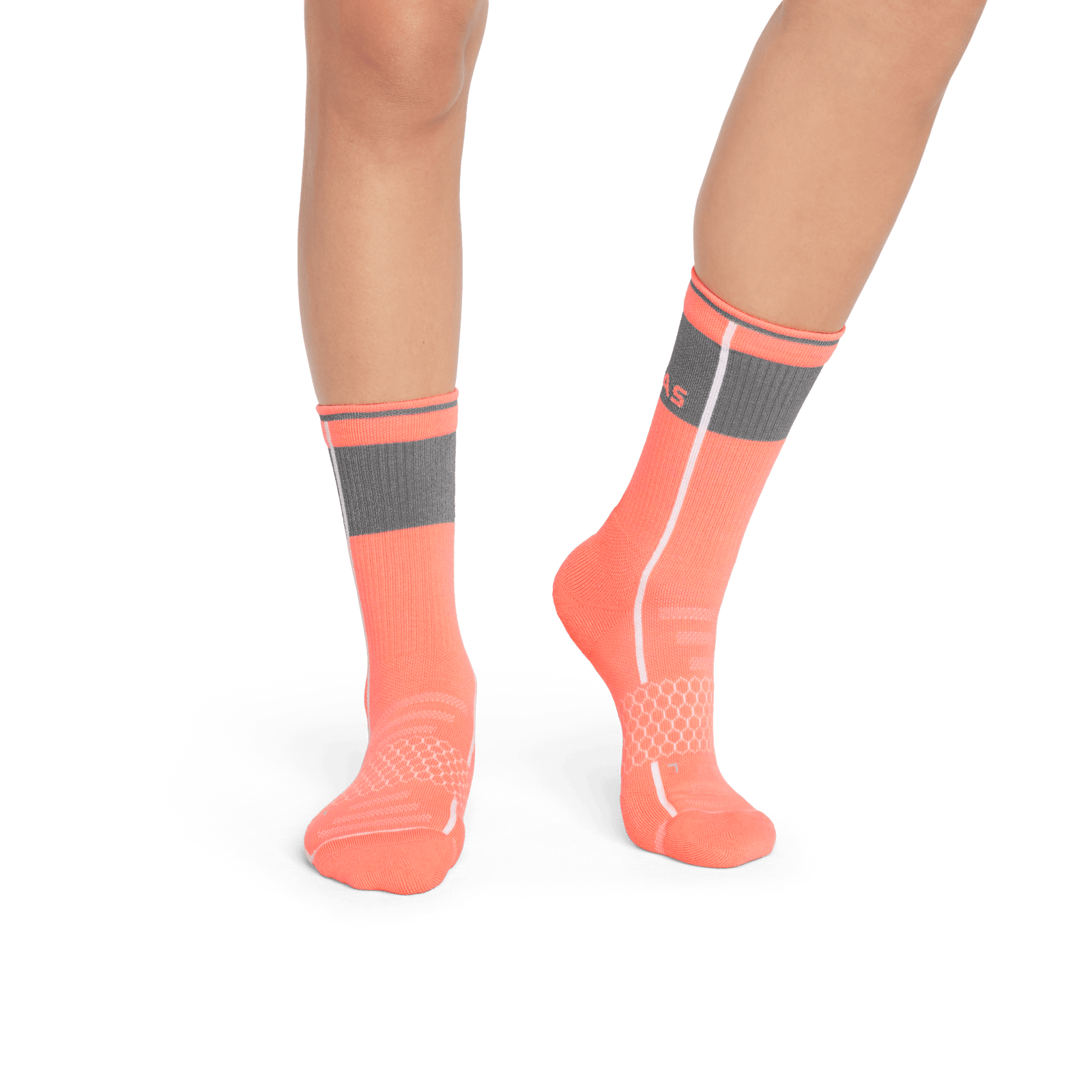 Reflective Performance Calf Socks - Reflective Peach - WO1 [7757]