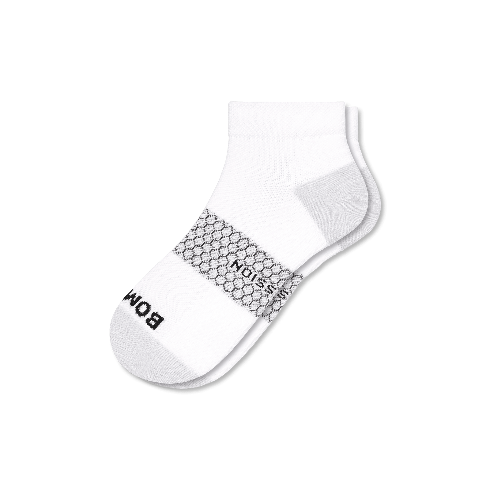 Ankle Compression Socks - Bright White - L [7761]
