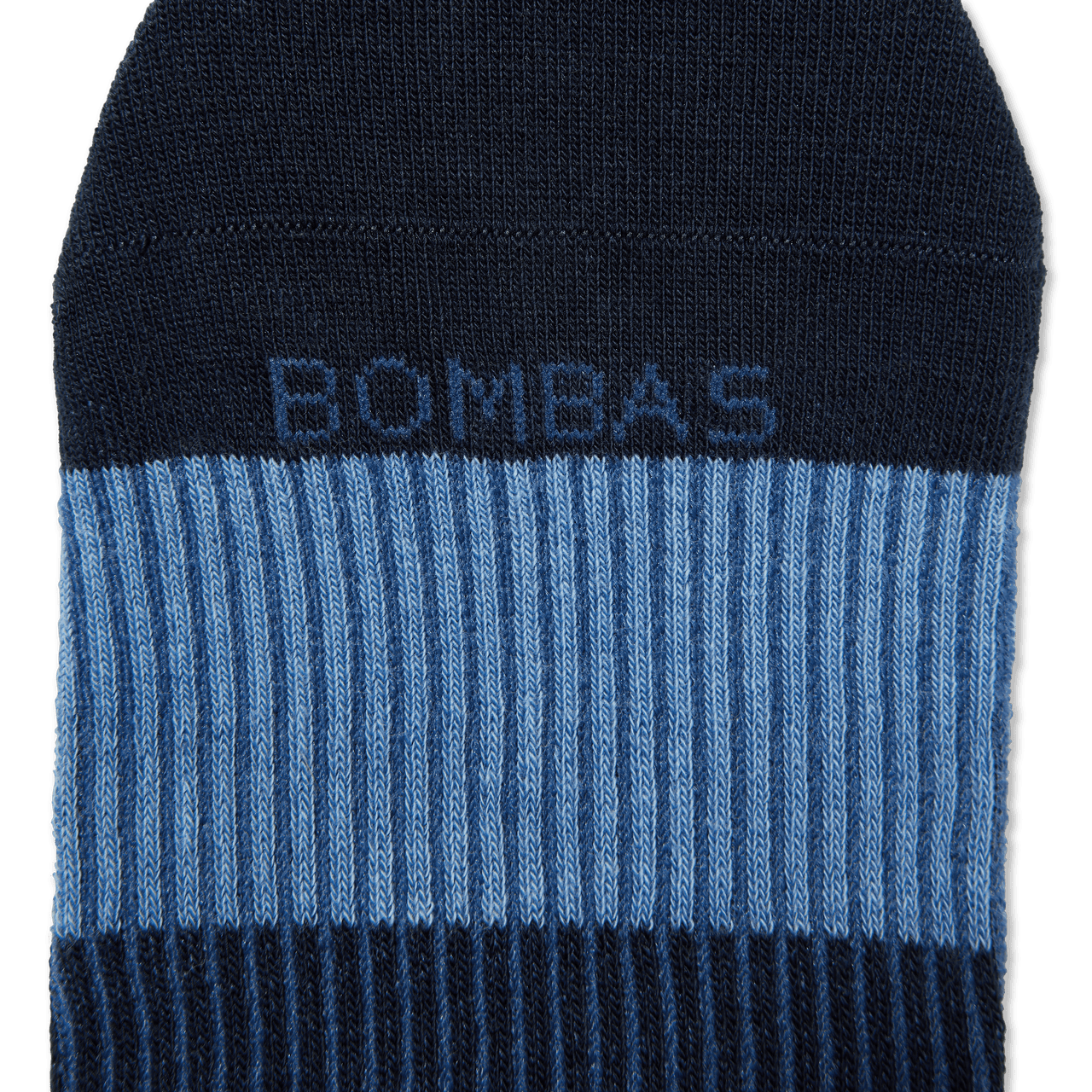 Youth Lightweight Stripe Quarter Sock - Midnight Navy - Detail [7766]