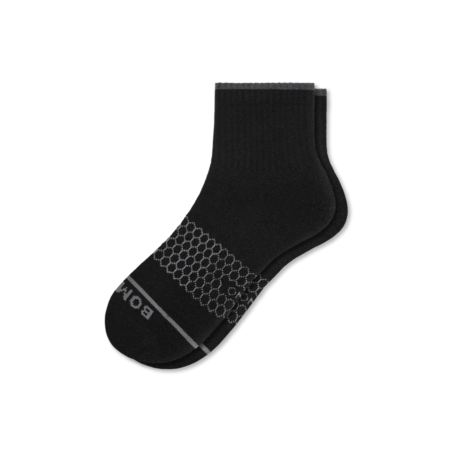 Men's Merino Wool Blend Quarter Socks - Daily Lounge Step