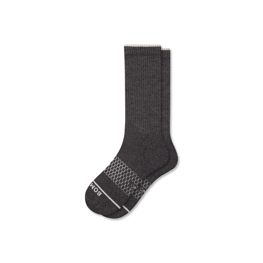 Men's Merino Wool Blend Calf Socks - Light School Wear