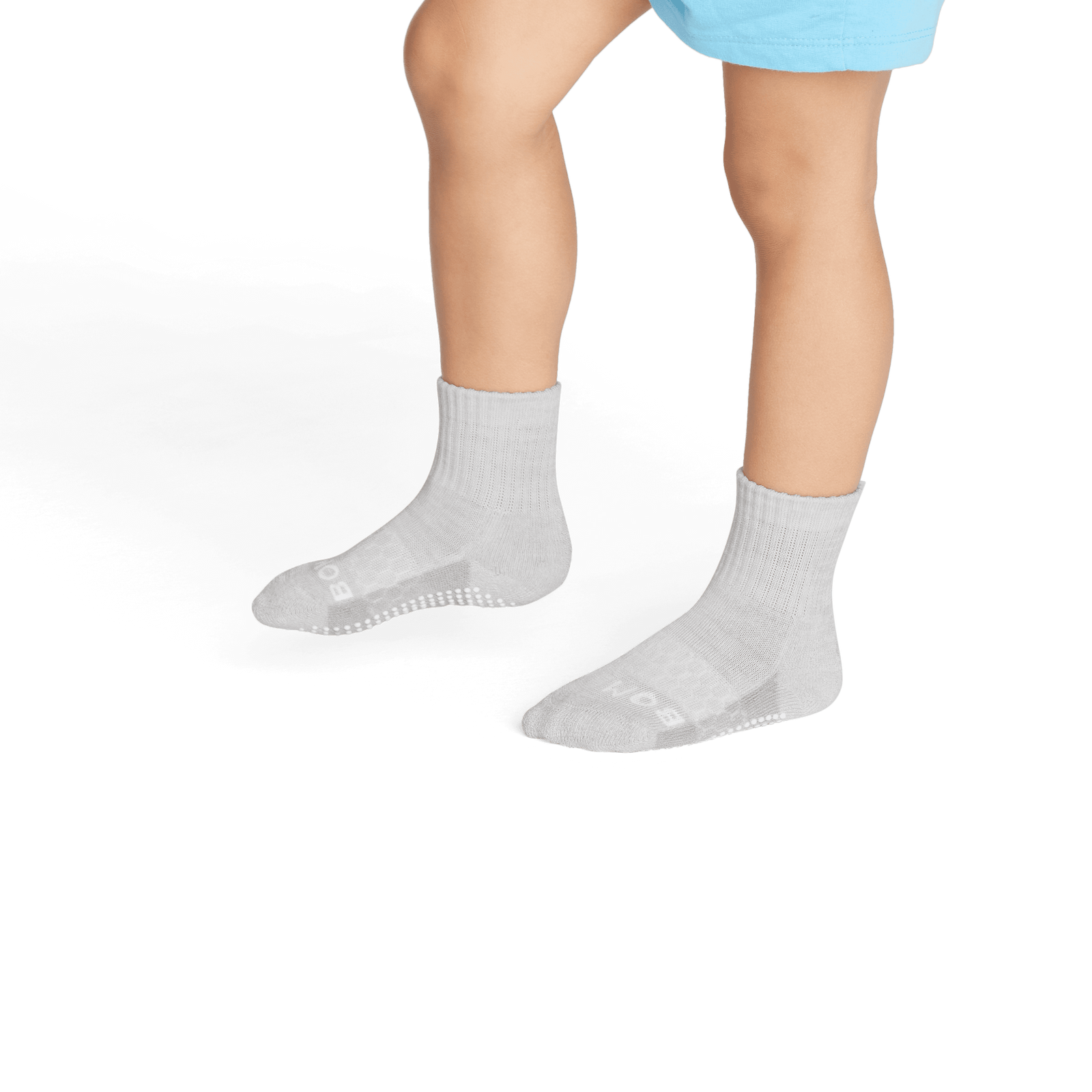Two Tone Gripper Calf Socks - Harbor Grey TO1 [7808]