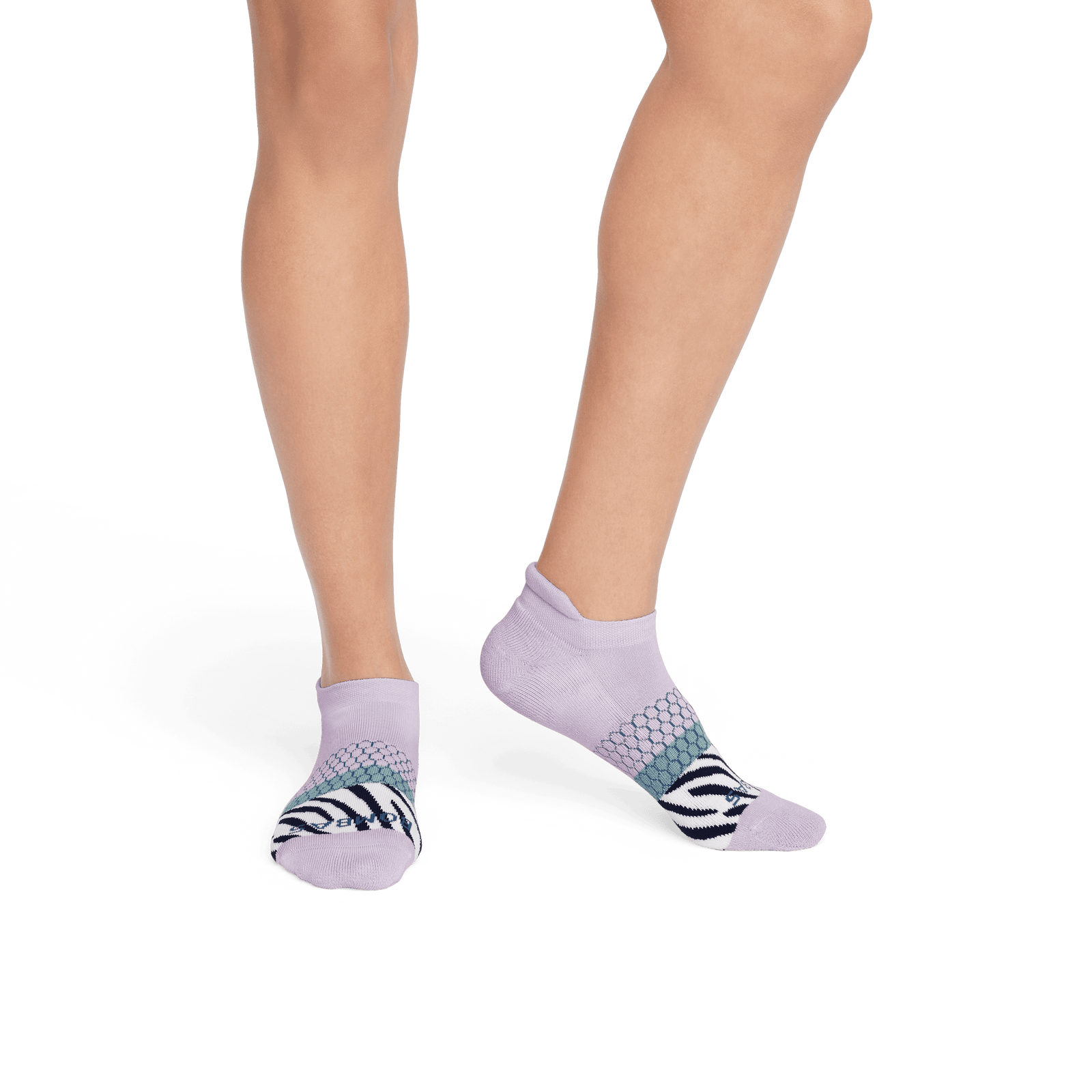 Wild Wear Ankle Socks - Purple Smoke Zebra WO1 [7812]