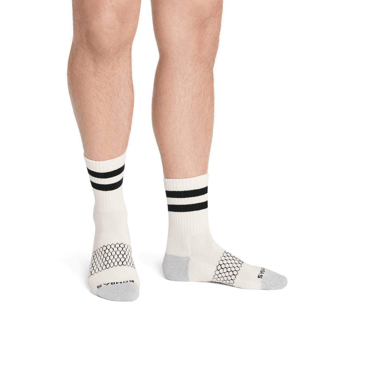 Half Calf Socks softwhite-black-mo-3-transparent